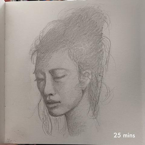 A pencil portrait