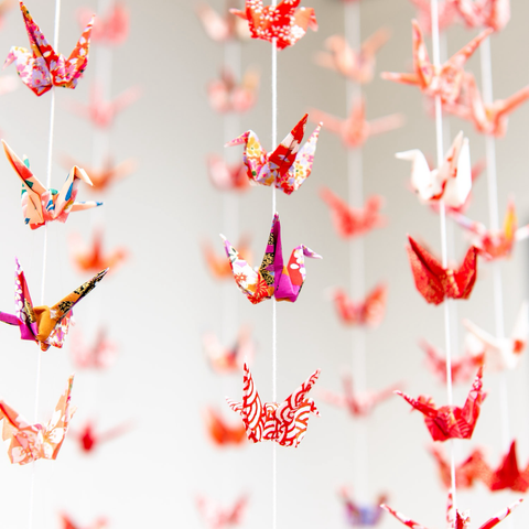 Suspension décorative rouge