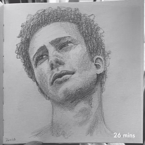 A pencil portrait