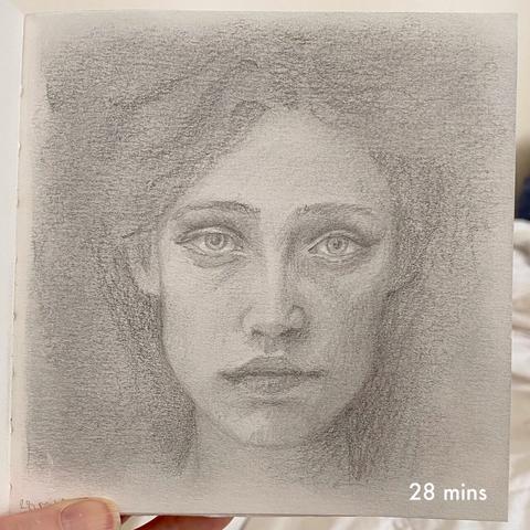 A pencil portrait