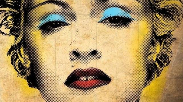 Madonna Ciccone in Andy Warhol style