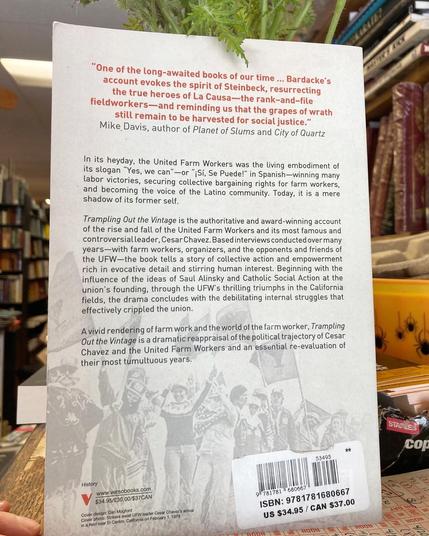 Back cover of book