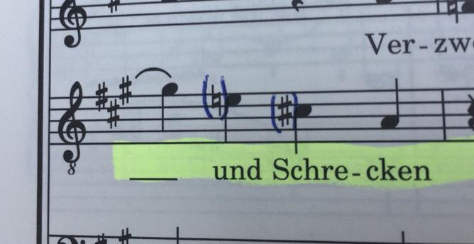 score excerpt: three sharps key signature followed by G, E natural, C sharp, A… in a very fast passage.