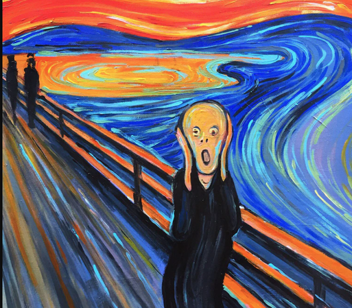 "The Scream" painting by Edvard Munch