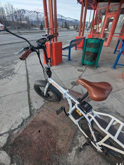 my bike at the bus stop