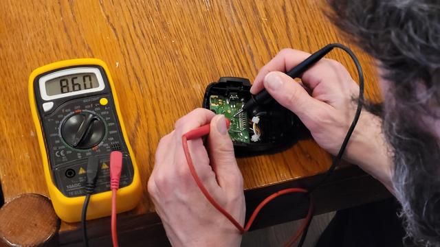 Messungen am Lautsprecher-Mikrofon des OVF-Telephons.