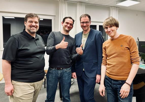 Jonas Renggli, Sebastian Helzle, Markus Günther and Lorenz Ulrich