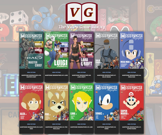A collection of 10 books from the WarpZone Biografias collection.