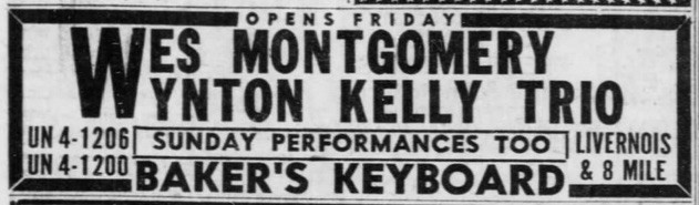 1965 - Wes Montgomery & Wynton Kelly Trio - Baker's Keyboard Lounge - Detroit (Michigan)