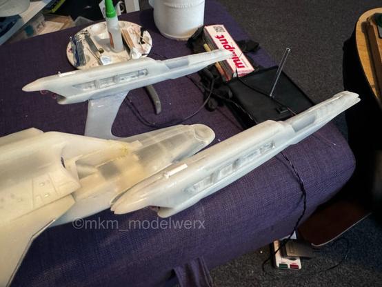 Closeup of the Enterprise G model’s port nacelle
