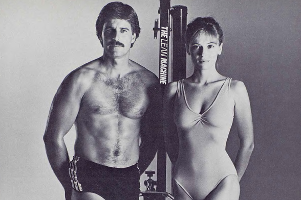 1983 A Famous Pair in an Elegant Photoshoot

"In the image, there are two individuals who appear to be models or actors from a classic period.
They are posing against a neutral background that provides a clean and professional look.
The person on the left is donned in a swimsuit, while the one on the right sports an athletic outfit, giving off a sense of fitness and athleticism.
Both of them have muscular builds, suggesting a focus on physical strength and fitness during this time period."