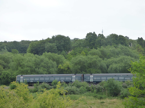 A photo titled "Pulteney Cruisers - Boat Trip from Bath - Great Western Railway Class 158 train", taken near Valve, Folly Footbridge East by ell brown on Flickr.