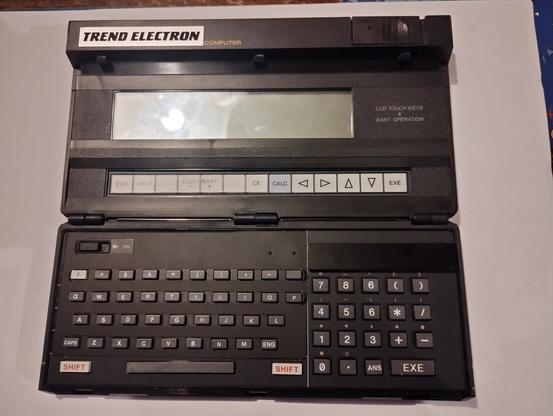 Casio PB-1000 pocket computer, open