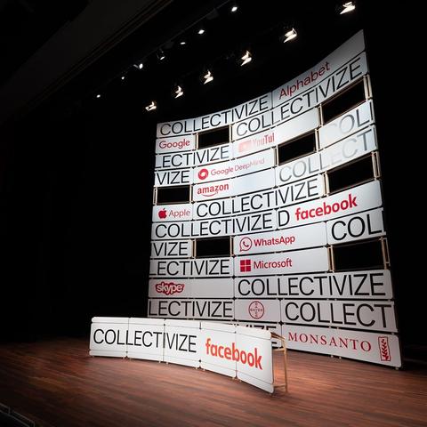 Collectivize Facebook, a legal matter
by Jonas Staal and Jan Fermon, art installation