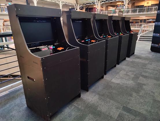 Arcade cabinets at Devoxx UK