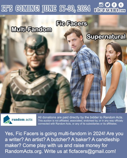 Jealous girlfrind meme with Misha as the staring boyfrind, Jensen As Dean as the girl he is holding and Jensen as Soldier Boy being the person he stares at.