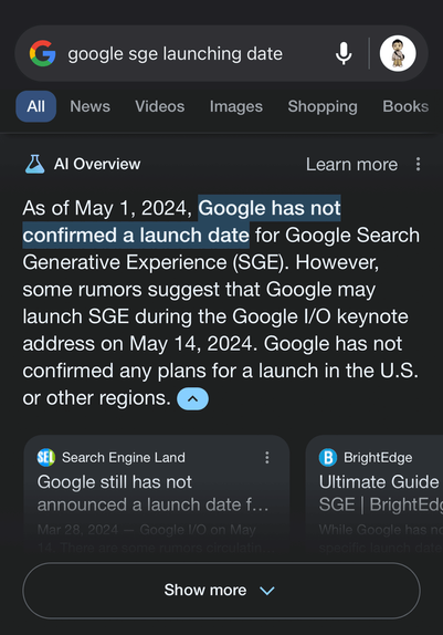 Google has second thoughts and goes back to calling the SGE AI Answers "AI Overviews"