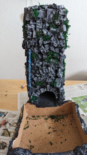 Baufortschritt des Würfelturms