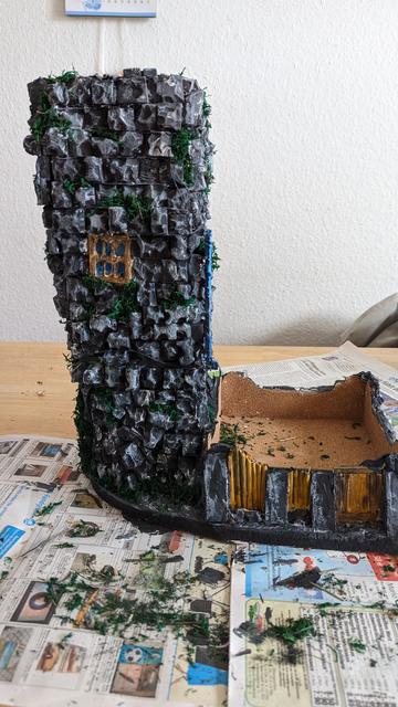 Baufortschritt des Würfelturms