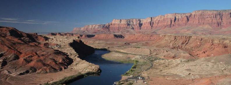 photo - view of the Colorado River, desert US West
