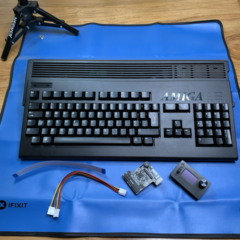 Amiga a1200 computer with GoDrive ready to be installed.