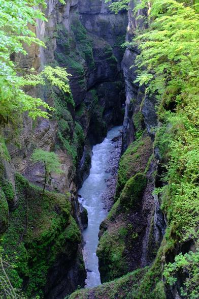 Partnachklamm von oben. (Wanderweg Partnachalm)