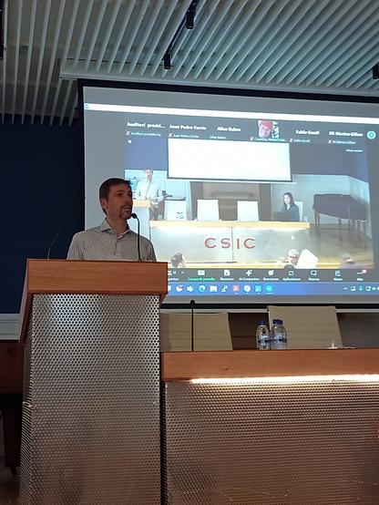 The action chair opening the day at @CSIC in #Barcelona
