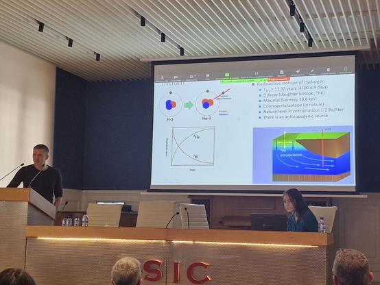 Laszlo Palcsu providing us with an insight into the future of 3H/3He dating