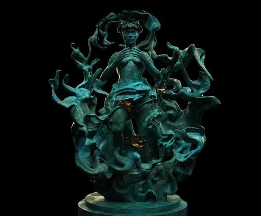 📸 My new sculpture.
Ọya, Yorùbá queen goddess of the storm, River Niger, and rebirth

by @AnthonyAzekwoh