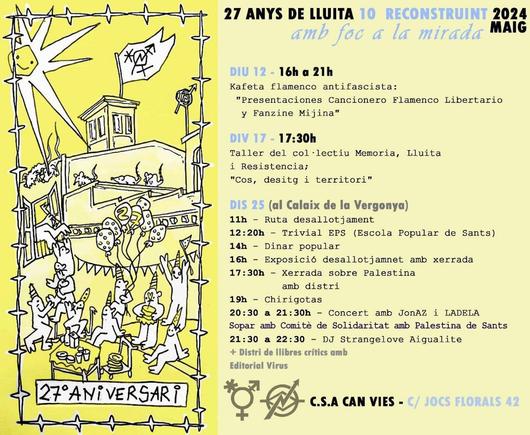 Can Vies 27 anys: divendres 11