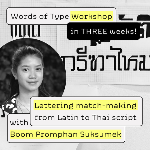 Cover for Lettering match-making from Latin to Thai script workshop