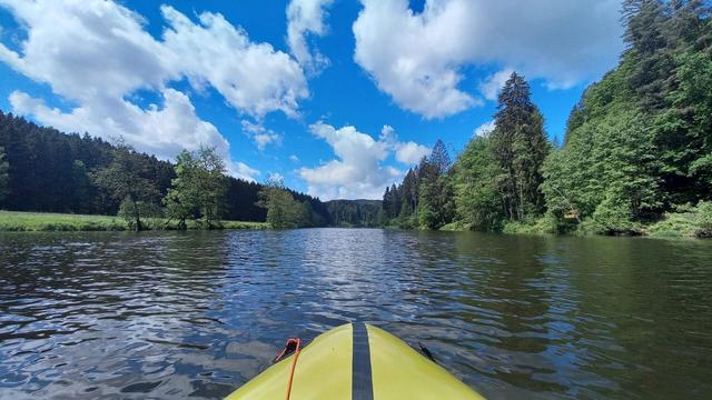 Blick auf "Bayerisch Canada" Blaibacher See.