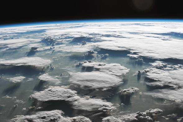 aerial image - clouds over the Amazon