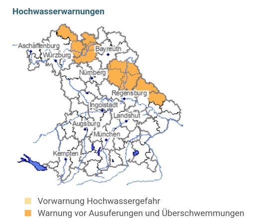 Hochwasserkarte Beiern.