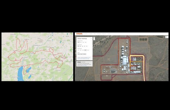Screenshots of the Strava App