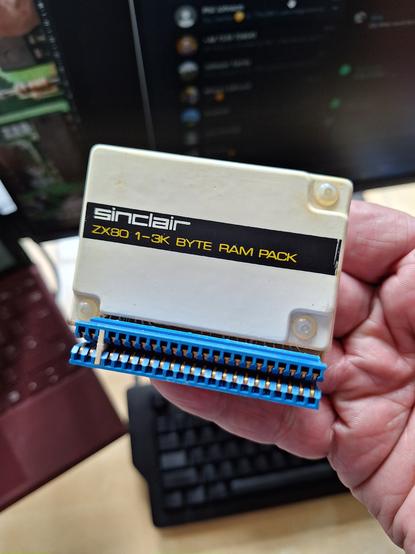 1-3K BYTE RAM PACK module for the Sinclair ZX80