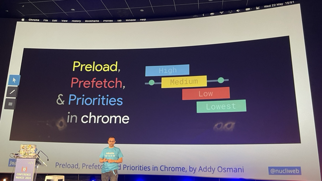 Me on Codemotion Madrid 2024 stage