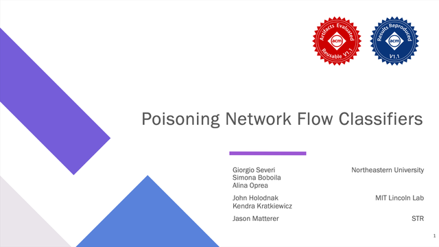 Severi et al.'s "Poisoning Network Flow Classifiers"