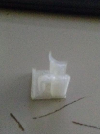 Another view simple 3D printed filament guide to keep it from the getting into the z axis screw on an ender 3 v2.  Sorry for the poor quality picture.