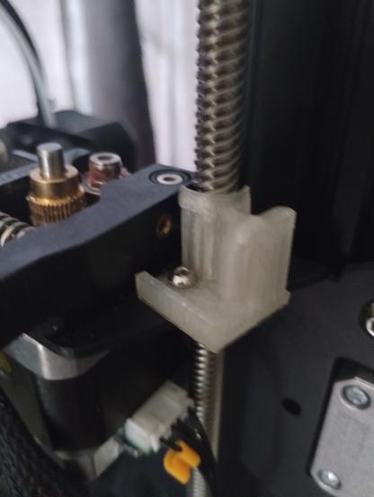 The filament guide on the ender 3 v2 3d printer