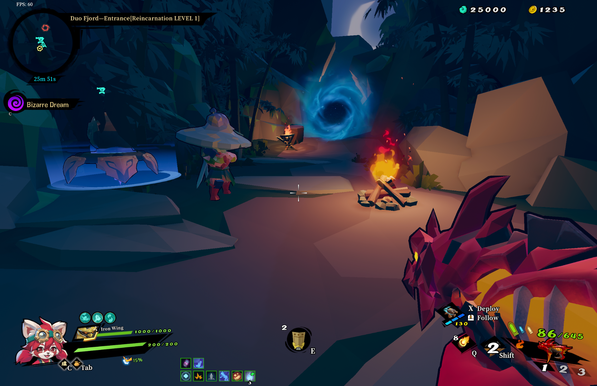 Screenshot from Gunfire Reborn running on my MacBook Pro via Whisky.