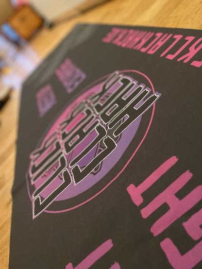 Ein Banner 2m mal 0.5 m mit CCH Logo drauf