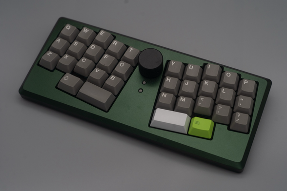 Green ergonomic keyboard