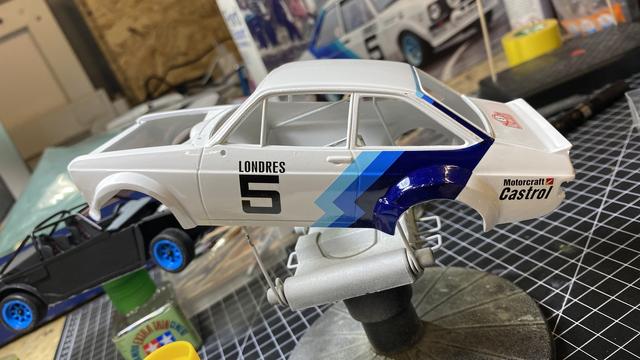 Body of a Ford Escort RS1800 Mk. II by Italieri in 1:24.