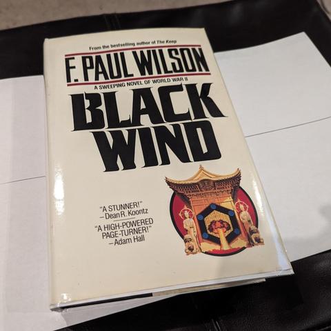 Hardback cover of "Black Wind".