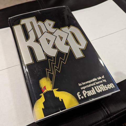 Hardback cover of "The Keep".