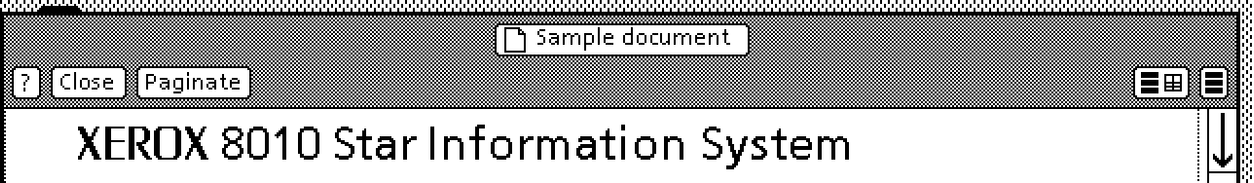 Xerox Star windowing interface