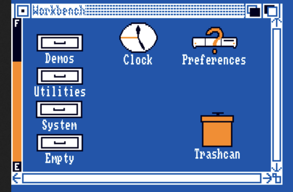 Amiga 1.0 Workbench window