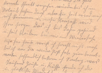 Alter handgeschriebener Brief