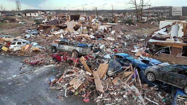photo - tornado destruction, May 2024, Dawson Springs, KY, USA